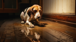 cane che fa la pipì in casa