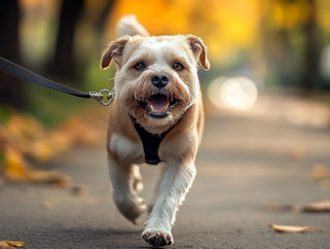 cane aggressivo al guinzaglio